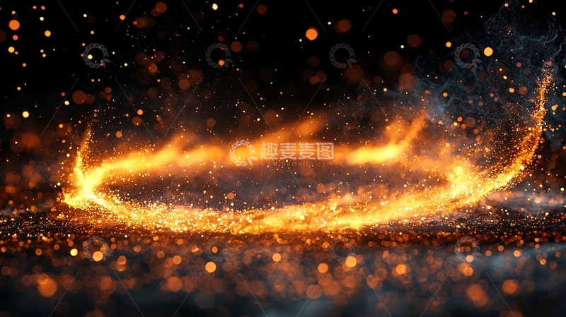 高清大图下载【趣麦麦图】火焰光环高清图片