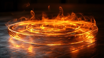 火焰魔法阵特效炫光