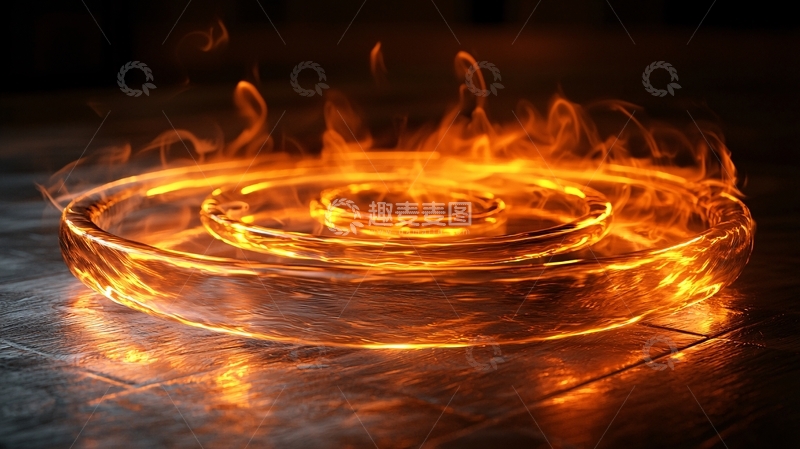 火焰魔法阵特效炫光