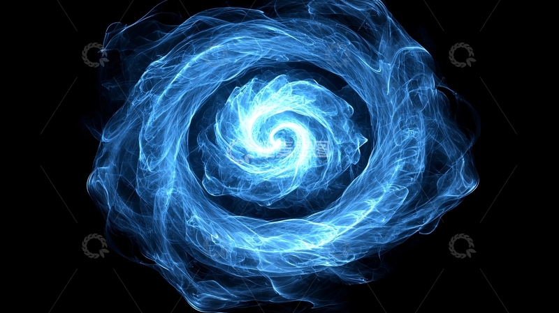 高清大图下载【趣麦麦图】蓝色能量漩涡图