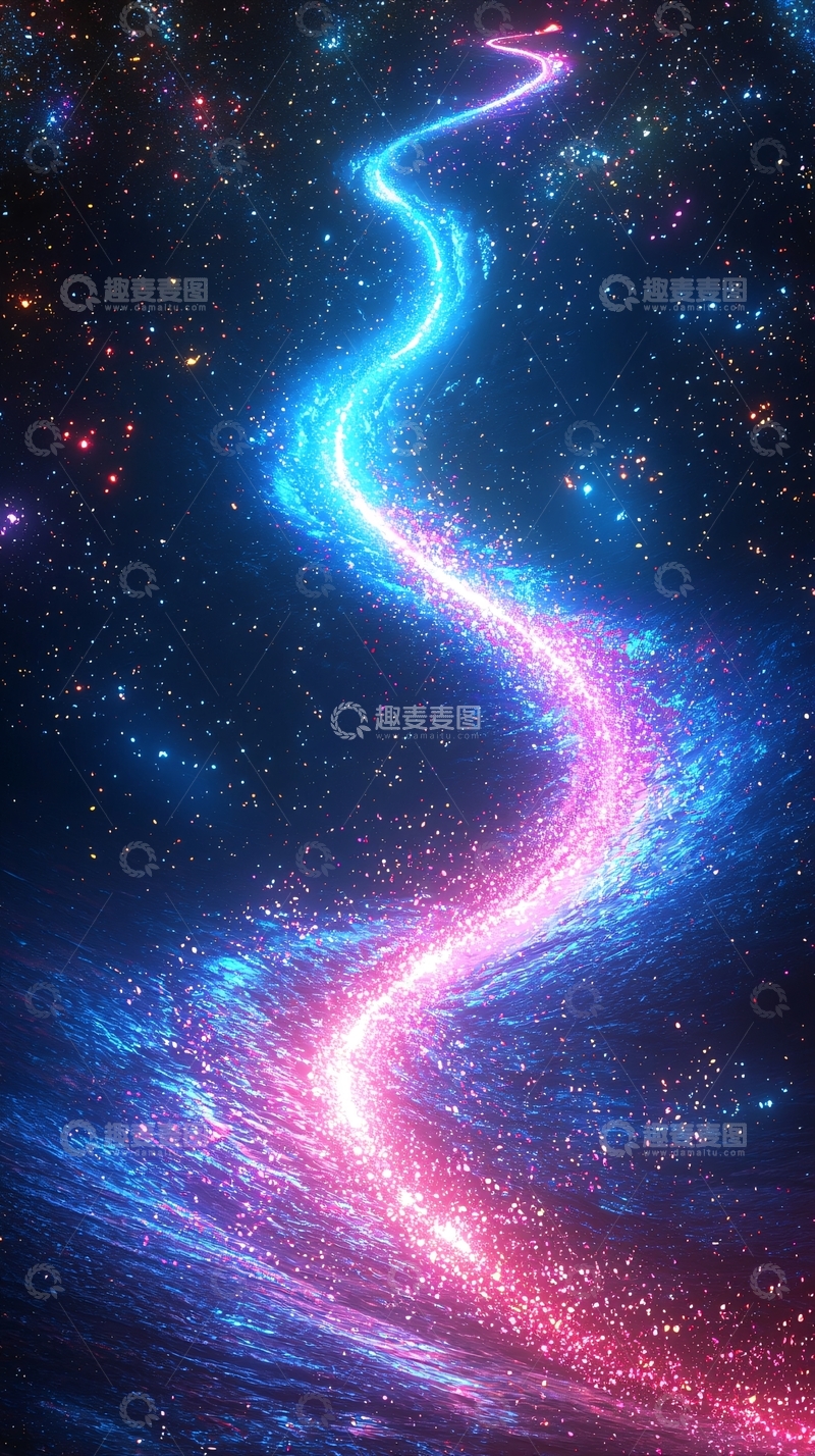 高清大图下载【趣麦麦图】星空中的光带