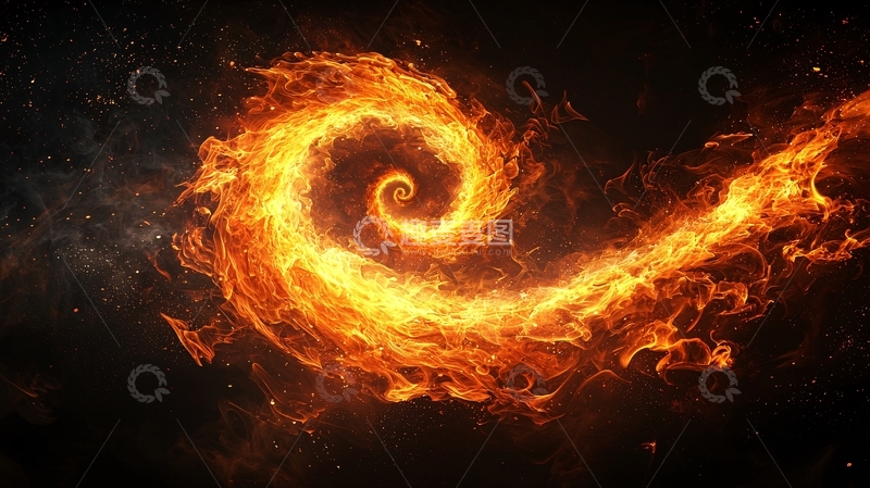 高清大图下载【趣麦麦图】火焰漩涡高清图片