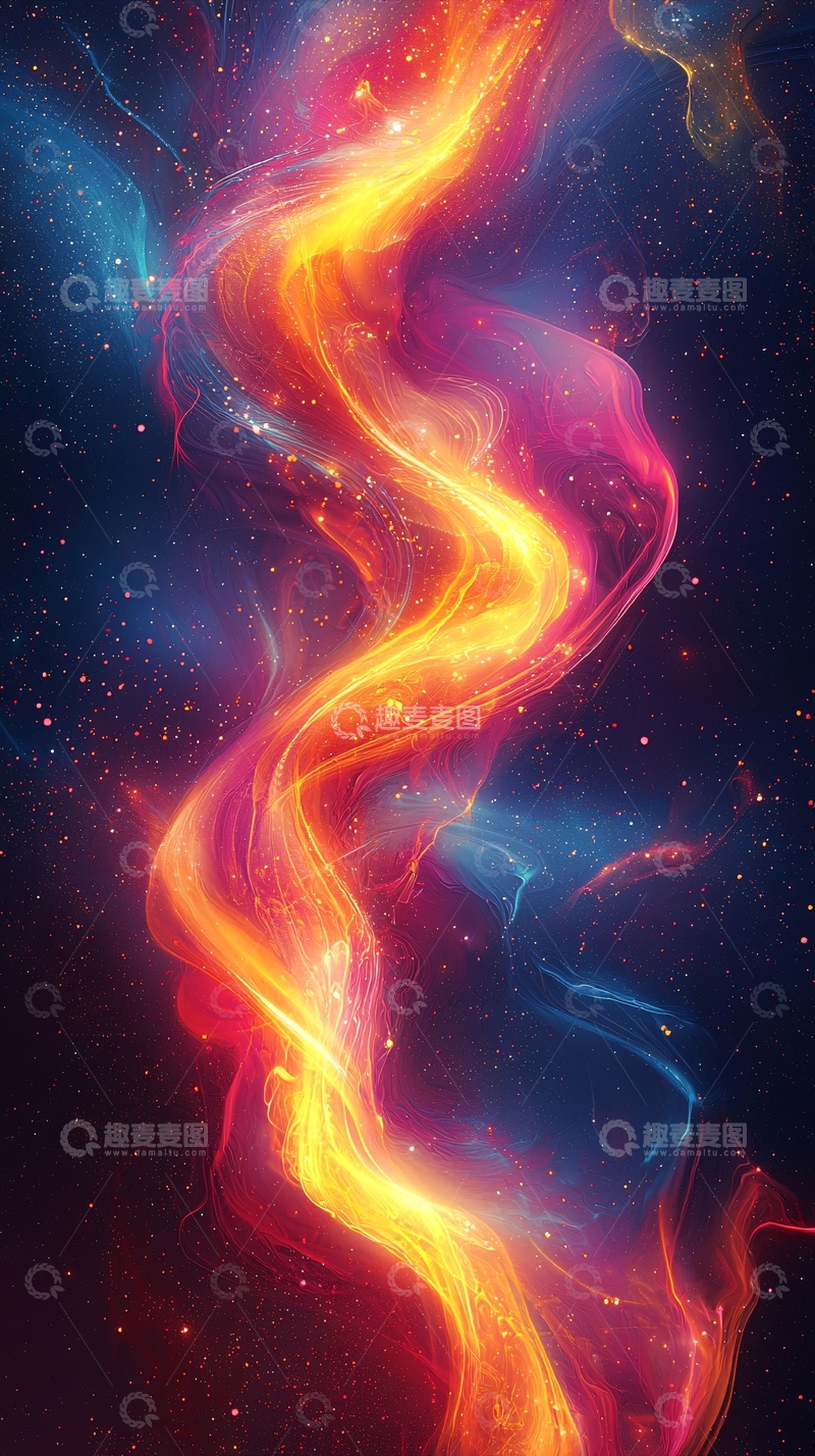 高清大图下载【趣麦麦图】绚丽多彩的星云宇宙