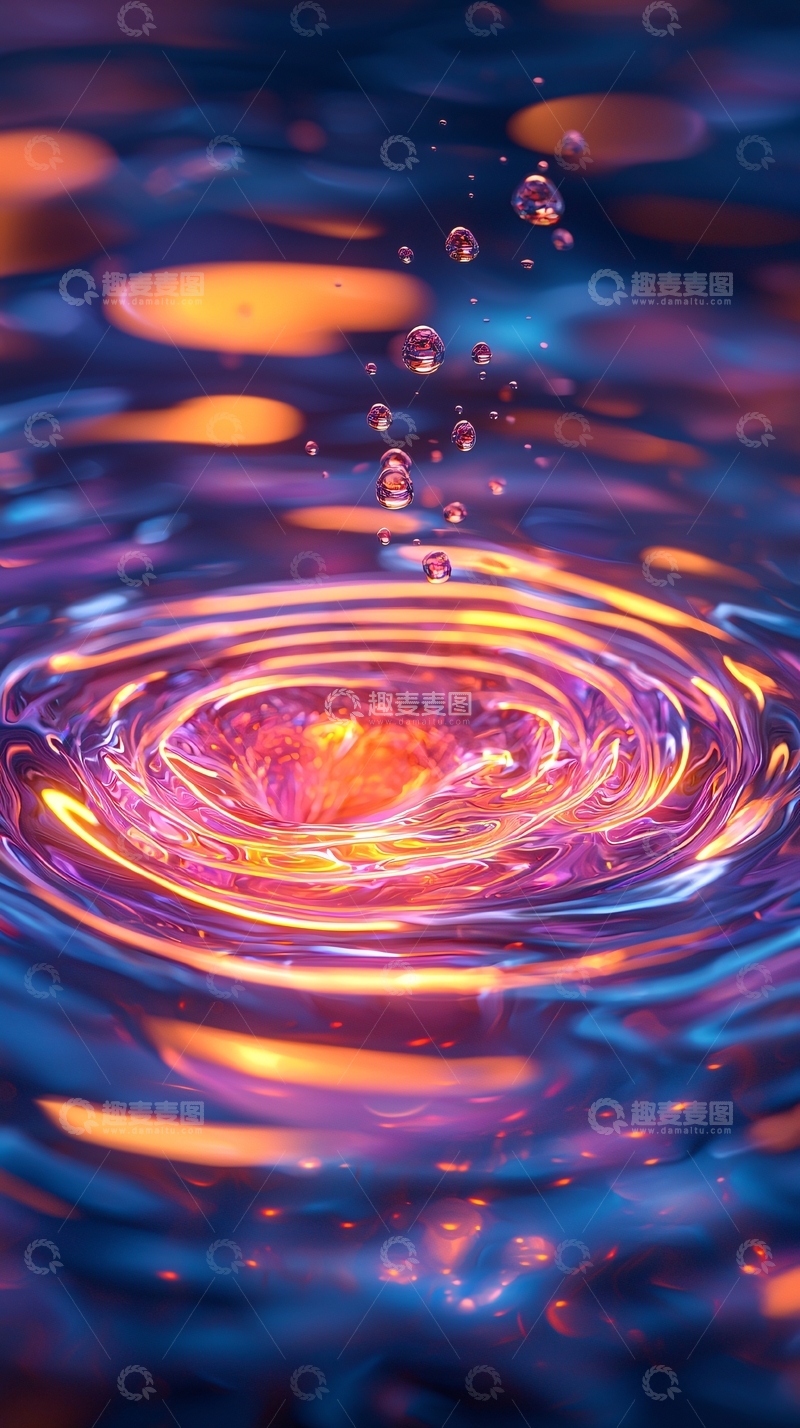 高清大图下载【趣麦麦图】水面涟漪高清图片