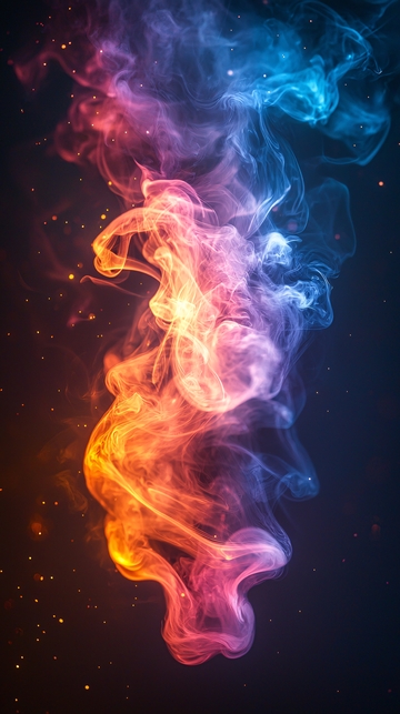 彩色烟雾弥漫的抽象背景
