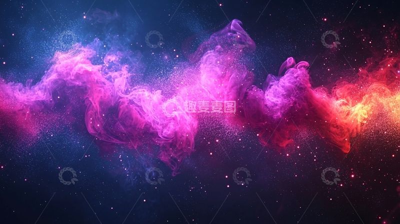 高清大图下载【趣麦麦图】绚丽星云背景图