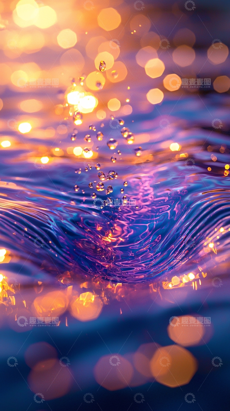 高清大图下载【趣麦麦图】水面波光粼粼
