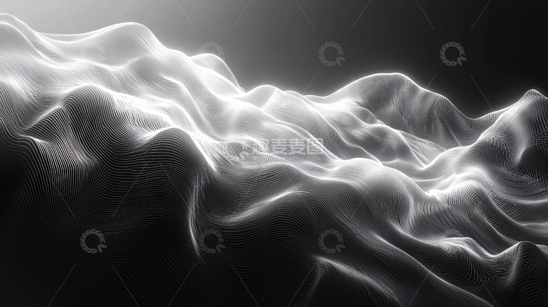 高清大图下载【趣麦麦图】抽象流动曲线