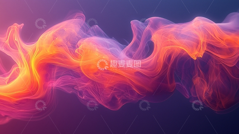 高清大图下载【趣麦麦图】彩色烟雾抽象背景