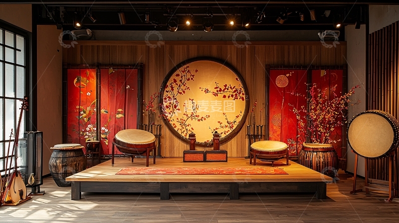 高清大图下载【趣麦麦图】中式舞台高清图片
