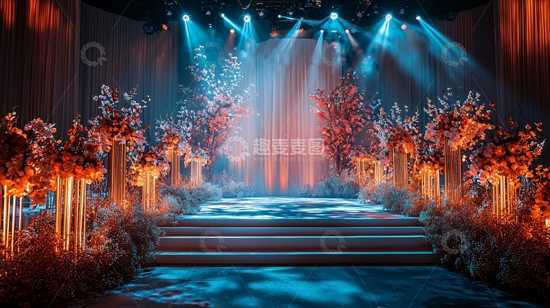 高清大图下载【趣麦麦图】华丽舞台灯光