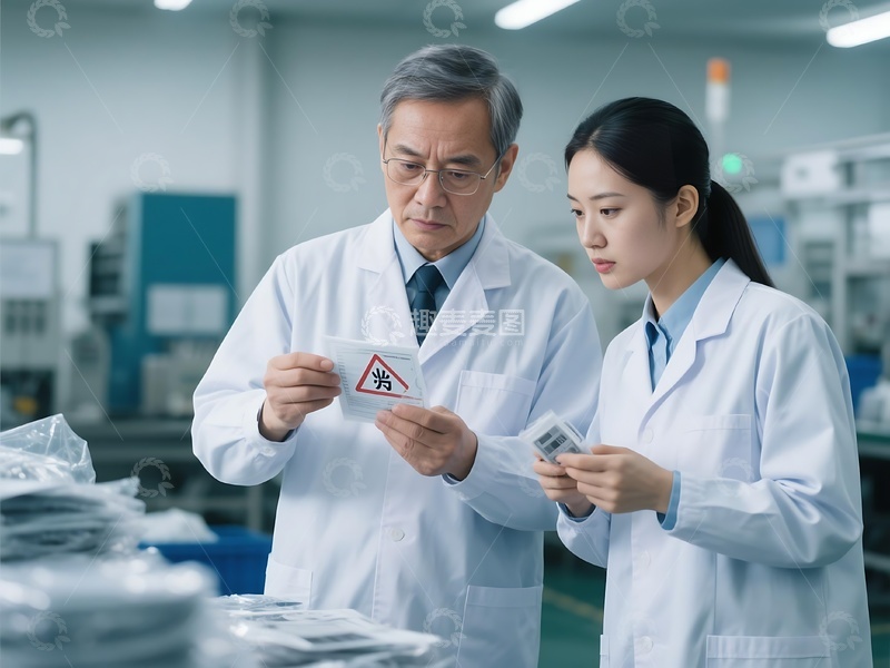 高清大图下载【趣麦麦图】科研人员实验室样本检测交流