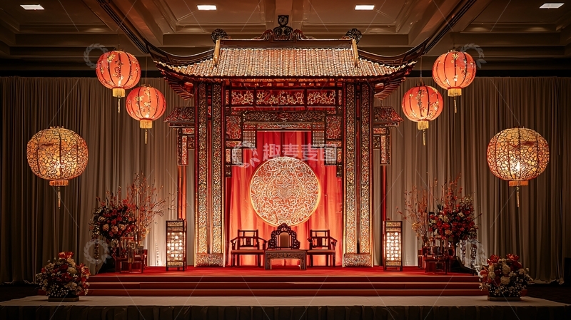高清大图下载【趣麦麦图】中式婚礼舞台