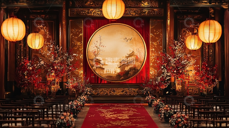高清大图下载【趣麦麦图】中式婚礼场景