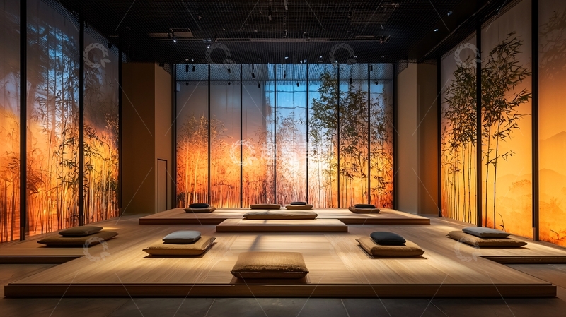 高清大图下载【趣麦麦图】禅意冥想空间