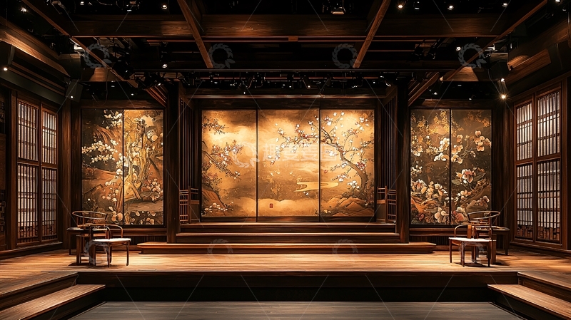 高清大图下载【趣麦麦图】中式风格房间舞台