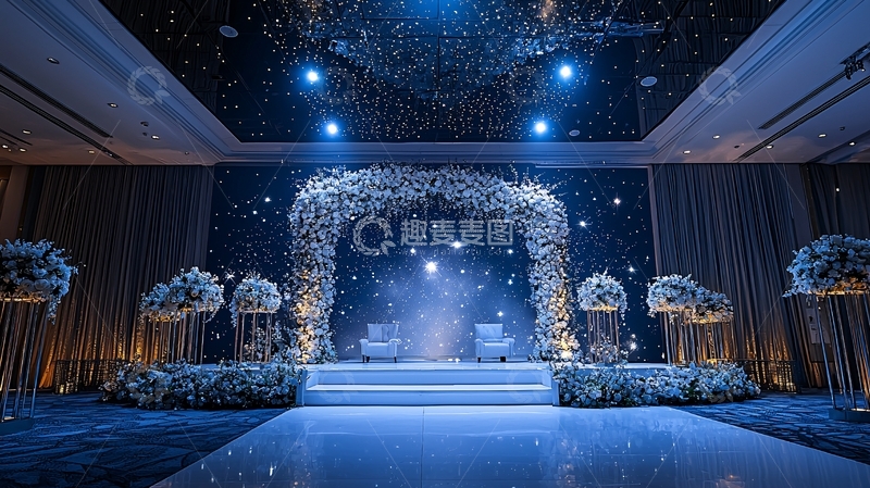 高清大图下载【趣麦麦图】婚礼现场星空主题