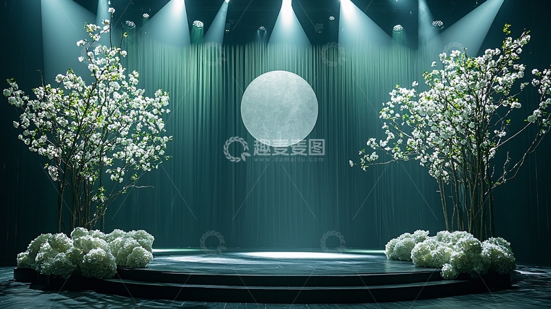 高清大图下载【趣麦麦图】舞台背景高清图片