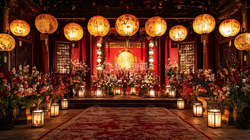 高清大图下载【趣麦麦图】中式婚礼场景