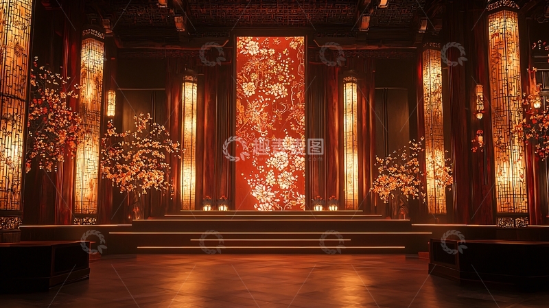 高清大图下载【趣麦麦图】中式风格奢华室内