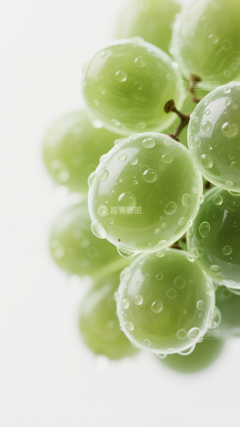 高清大图下载【趣麦麦图】晶莹剔透的葡萄