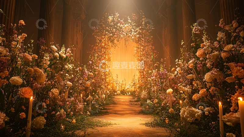 高清大图下载【趣麦麦图】花朵拱门高清图片