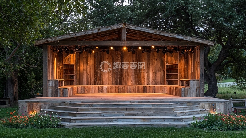 高清大图下载【趣麦麦图】木制露天舞台