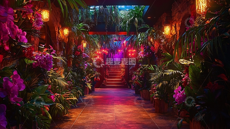 高清大图下载【趣麦麦图】热带雨林般的神秘通道