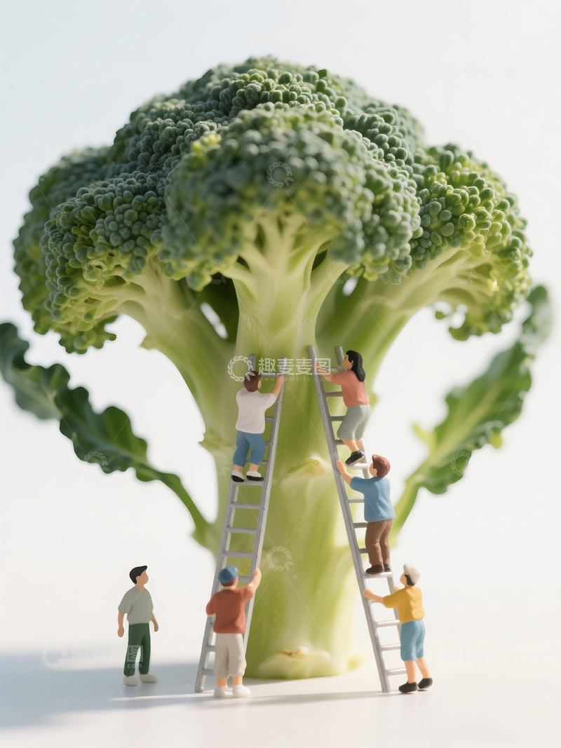 西蓝花微缩景观