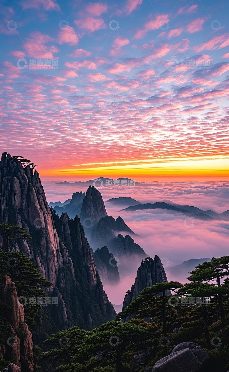 高清大图下载【趣麦麦图】高山云海风景2