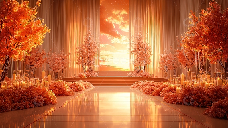 高清大图下载【趣麦麦图】金色调梦幻场景