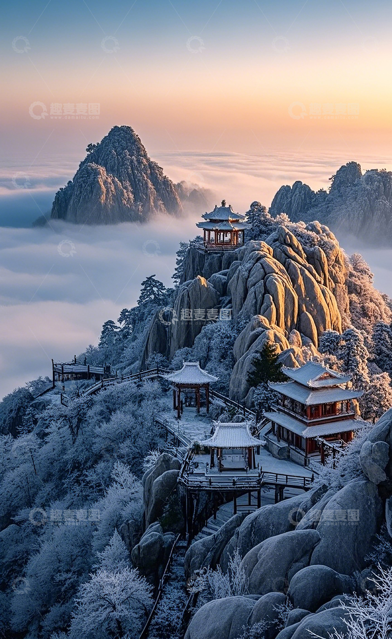 高清大图下载【趣麦麦图】高山云海风景5