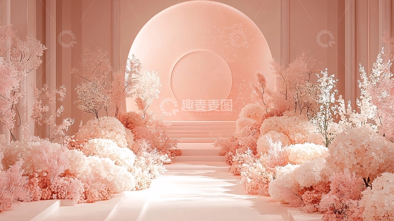 高清大图下载【趣麦麦图】粉色梦幻场景