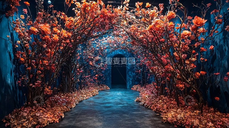 高清大图下载【趣麦麦图】花卉隧道高清图片