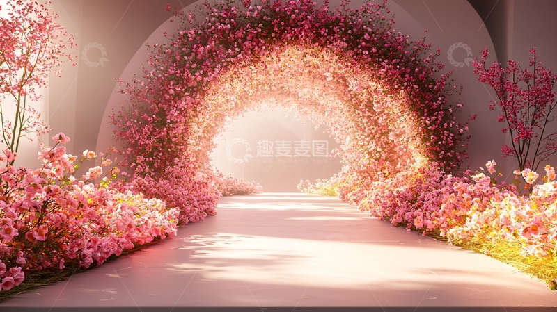 高清大图下载【趣麦麦图】花卉拱门高清图片