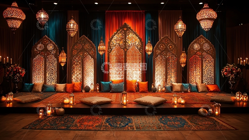 高清大图下载【趣麦麦图】摩洛哥风格舞台布景