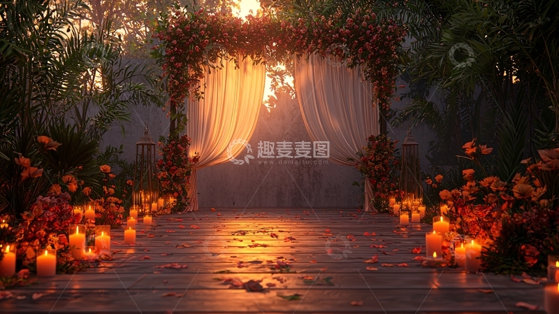 高清大图下载【趣麦麦图】浪漫婚礼场景