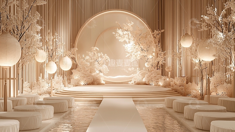 高清大图下载【趣麦麦图】米色婚礼场景
