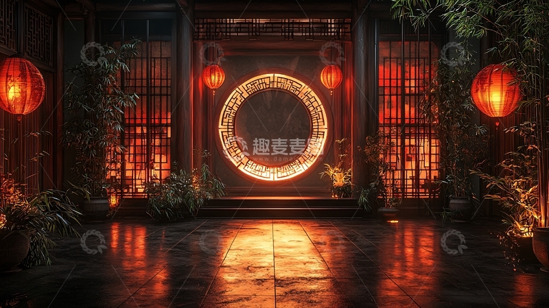 高清大图下载【趣麦麦图】中式灯笼高清图片