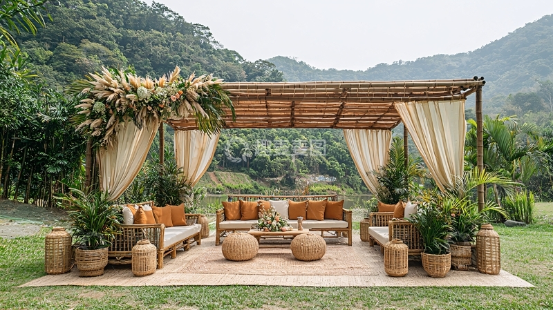 高清大图下载【趣麦麦图】户外休闲区凉棚