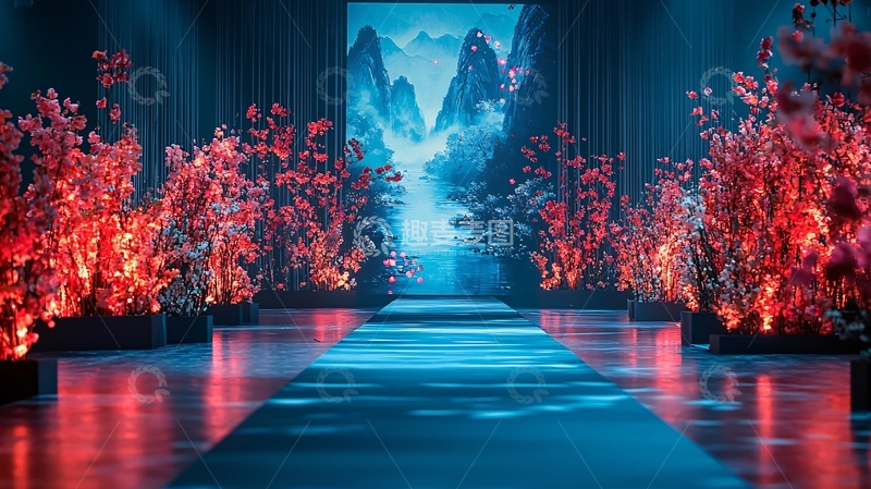 高清大图下载【趣麦麦图】绚丽舞台灯光