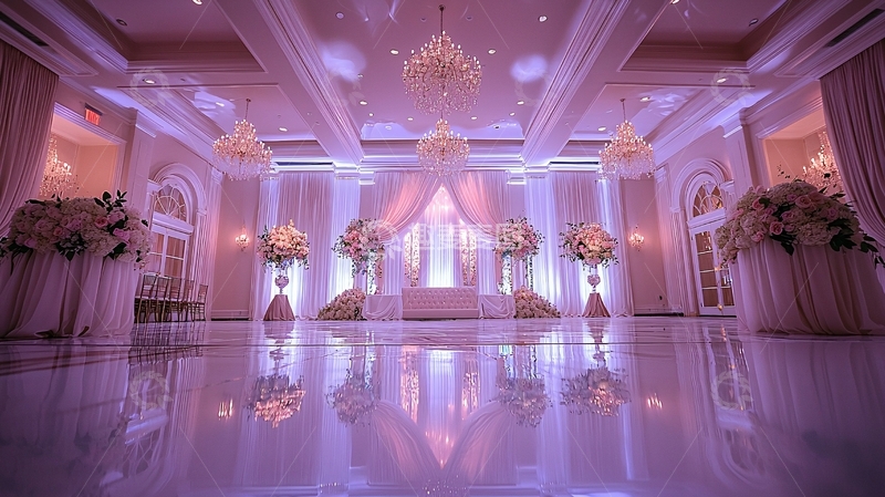 高清大图下载【趣麦麦图】优雅紫色婚礼仪式场地