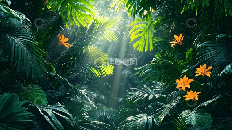高清大图下载【趣麦麦图】热带丛林高清图片