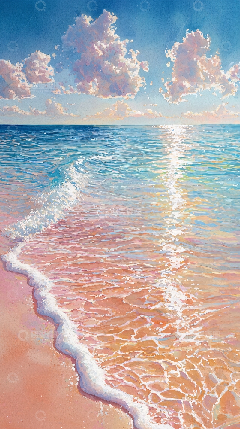 高清大图下载【趣麦麦图】海天一色温柔梦幻