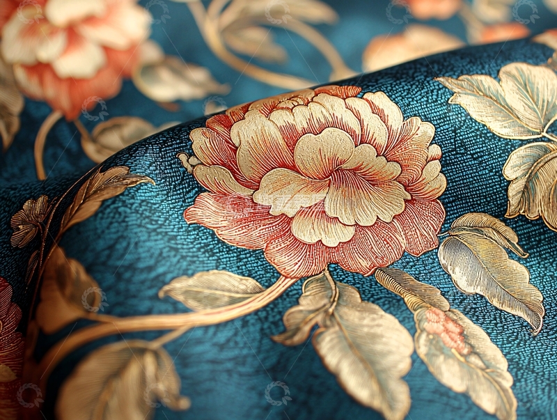 高清大图下载【趣麦麦图】精致复古花卉纹理