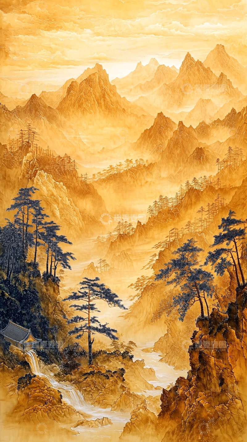 高清大图下载【趣麦麦图】水墨山水高清图片