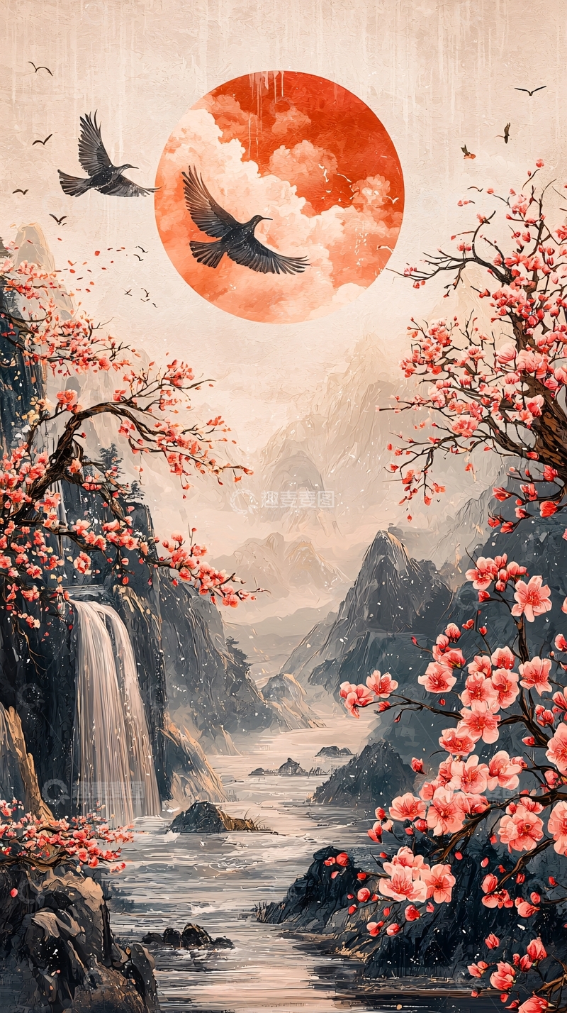 高清大图下载【趣麦麦图】东方意境山水