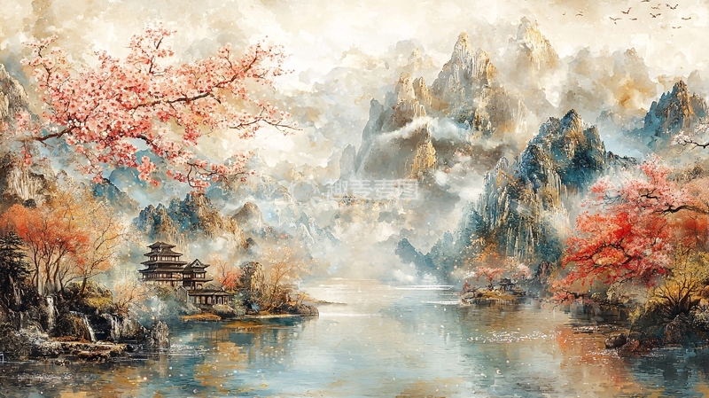 高清大图下载【趣麦麦图】水墨山水高清图片