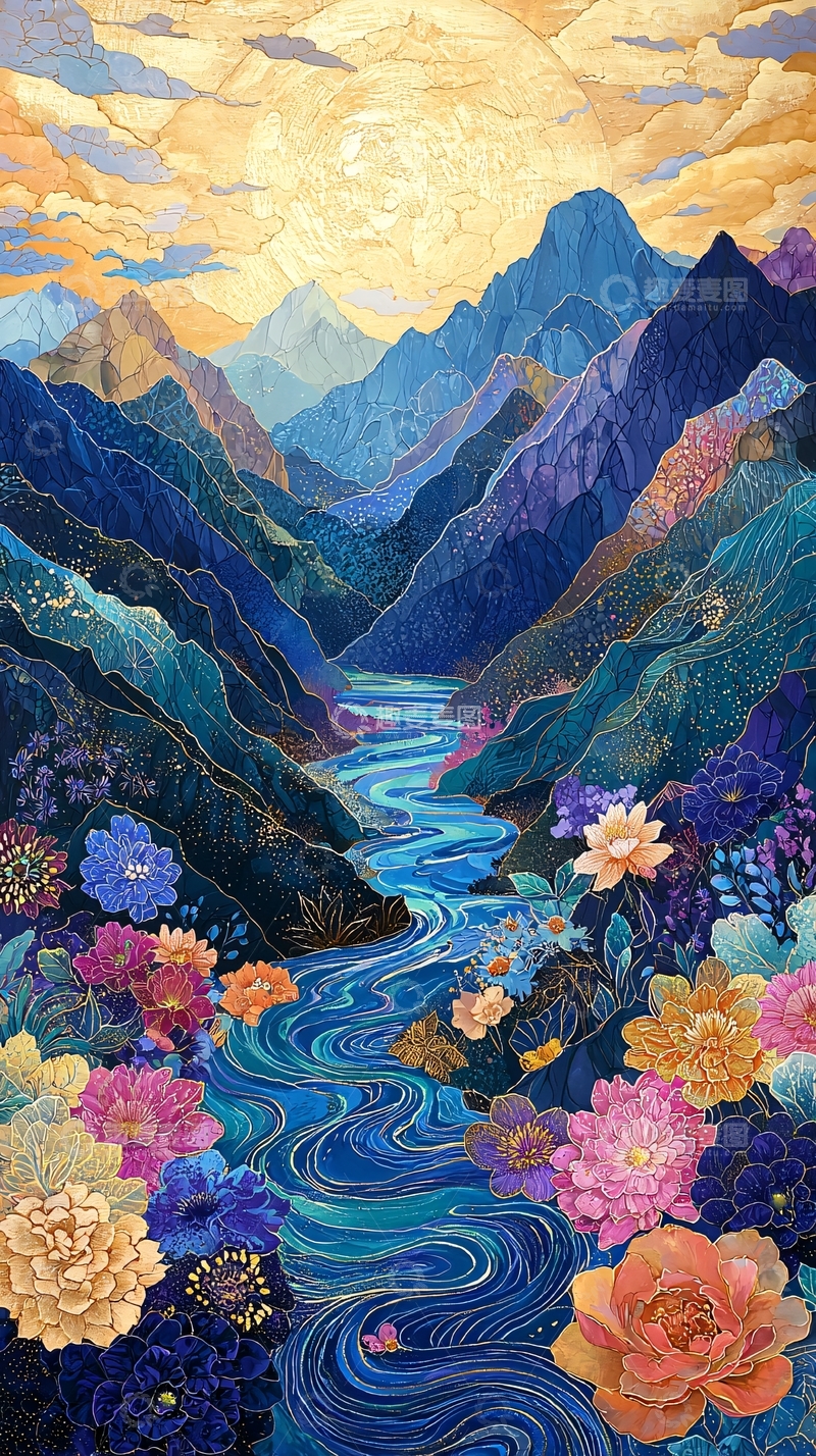 高清大图下载【趣麦麦图】山水画高清图片