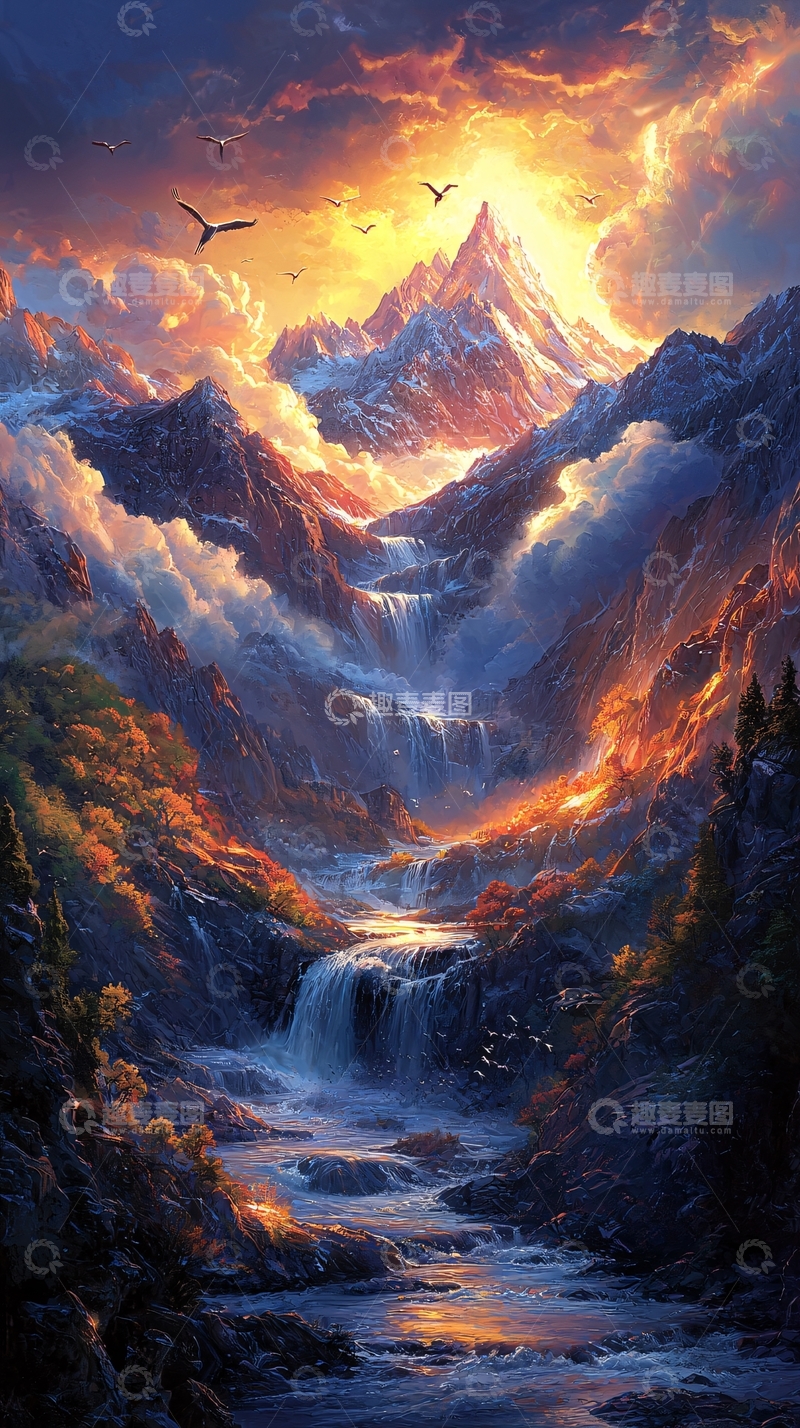 高清大图下载【趣麦麦图】壮丽山河高清图片